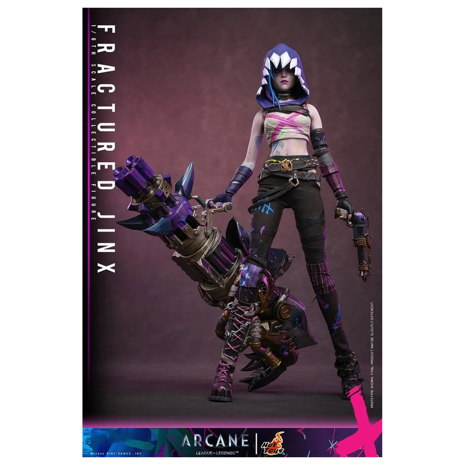Arcane Actionfigur 1/6 Fractured Jinx 28 cm Produktfoto