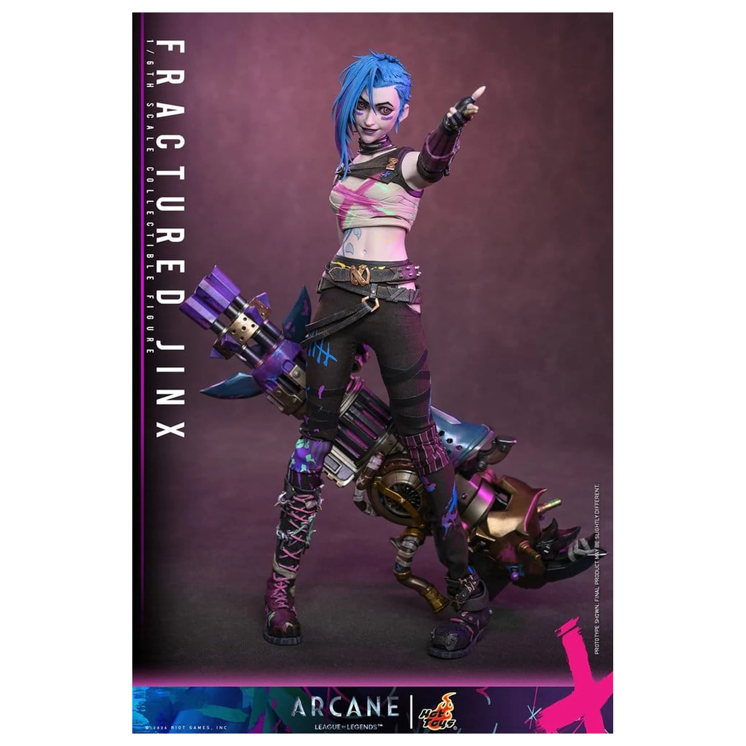 Arcane Actionfigur 1/6 Fractured Jinx 28 cm Produktfoto