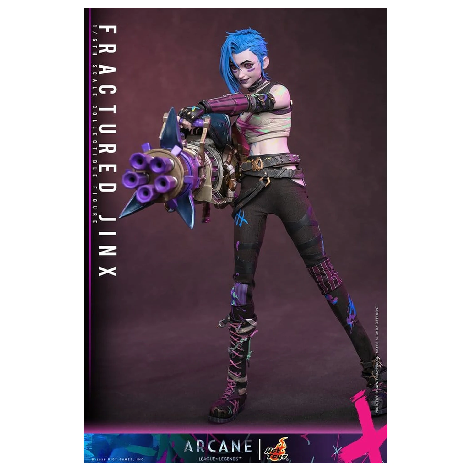 Arcane Actionfigur 1/6 Fractured Jinx 28 cm Produktfoto
