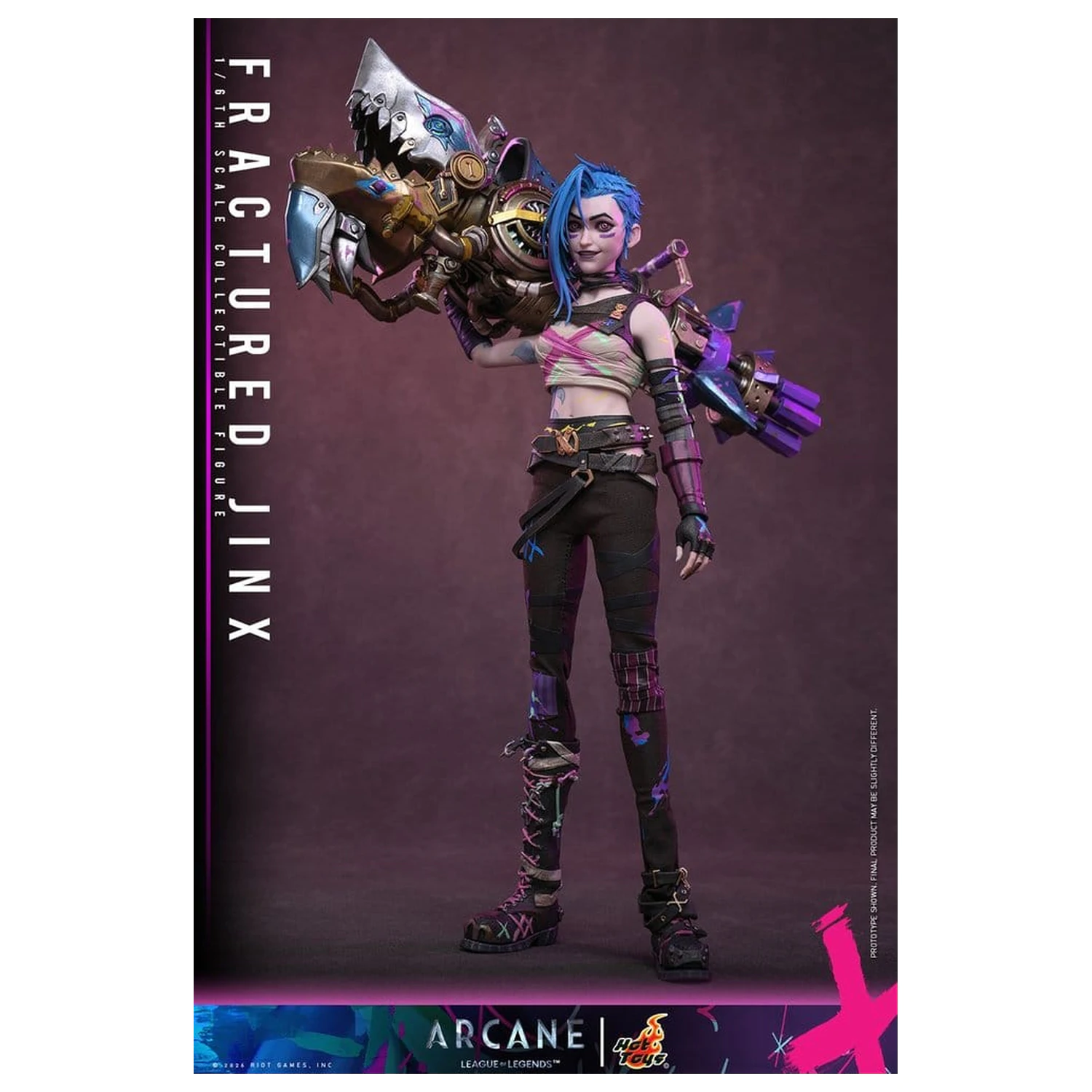 Arcane Actionfigur 1/6 Fractured Jinx 28 cm Produktfoto