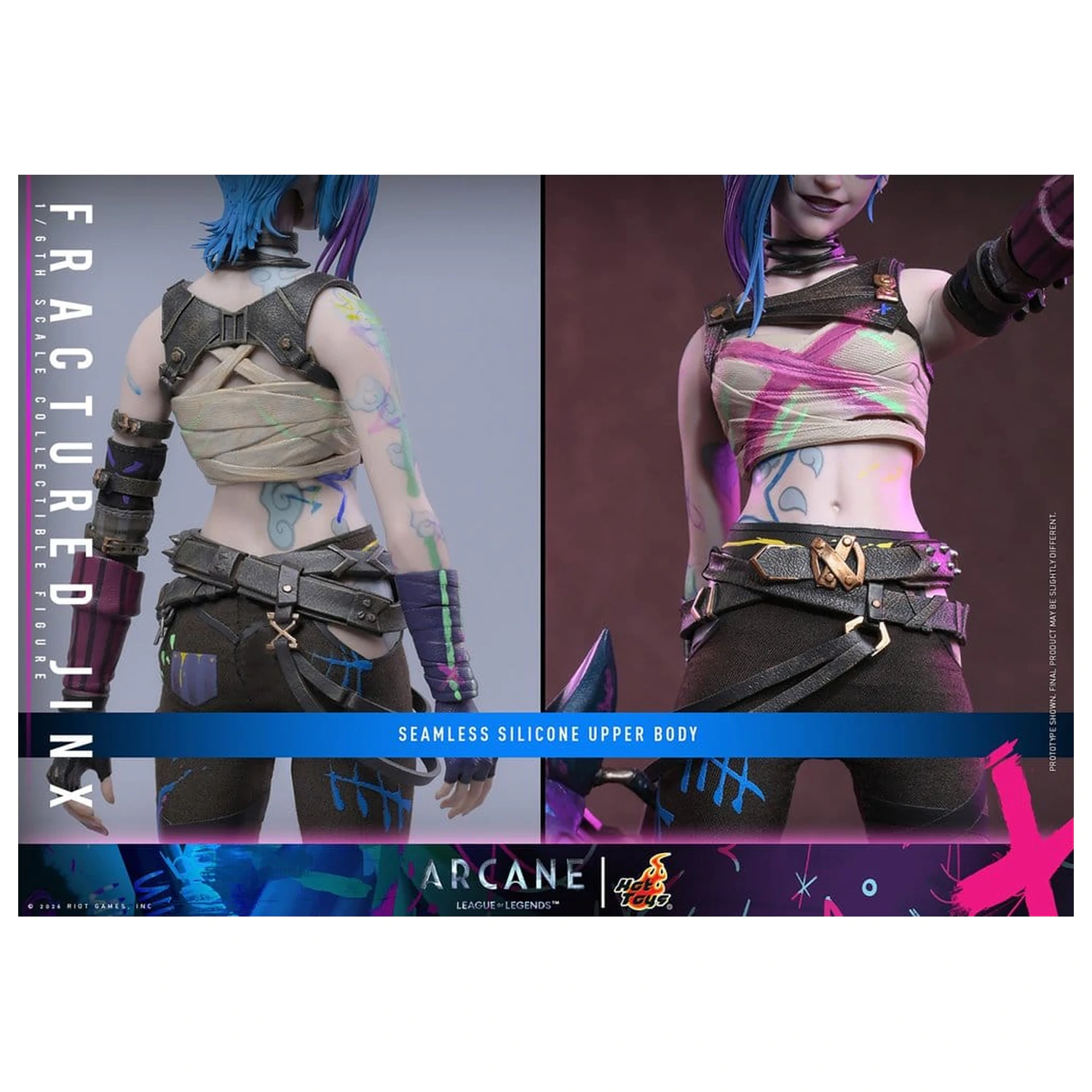 Arcane Actionfigur 1/6 Fractured Jinx 28 cm Produktfoto