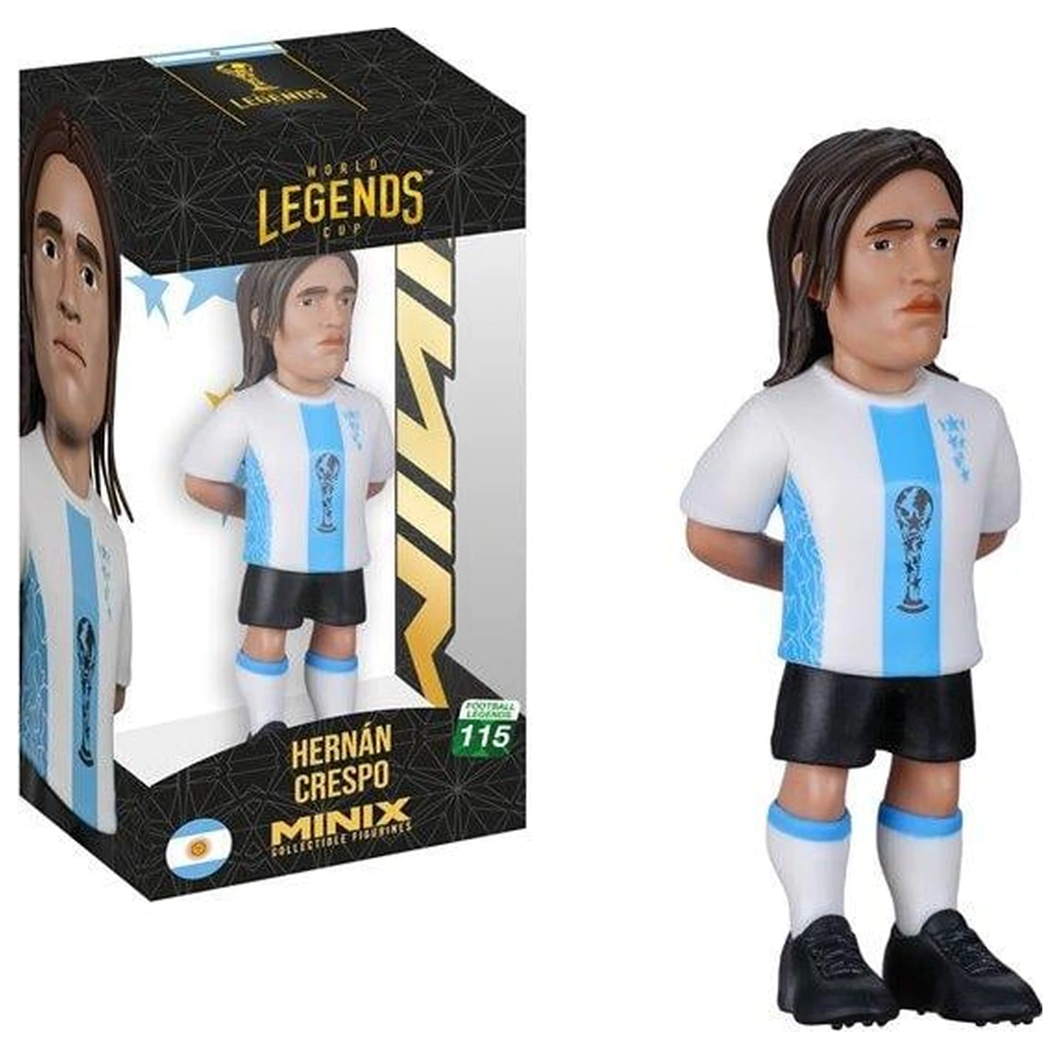 ARGENTINA Crespo Figur Minix World Legends Cup 12 cm Produktfoto