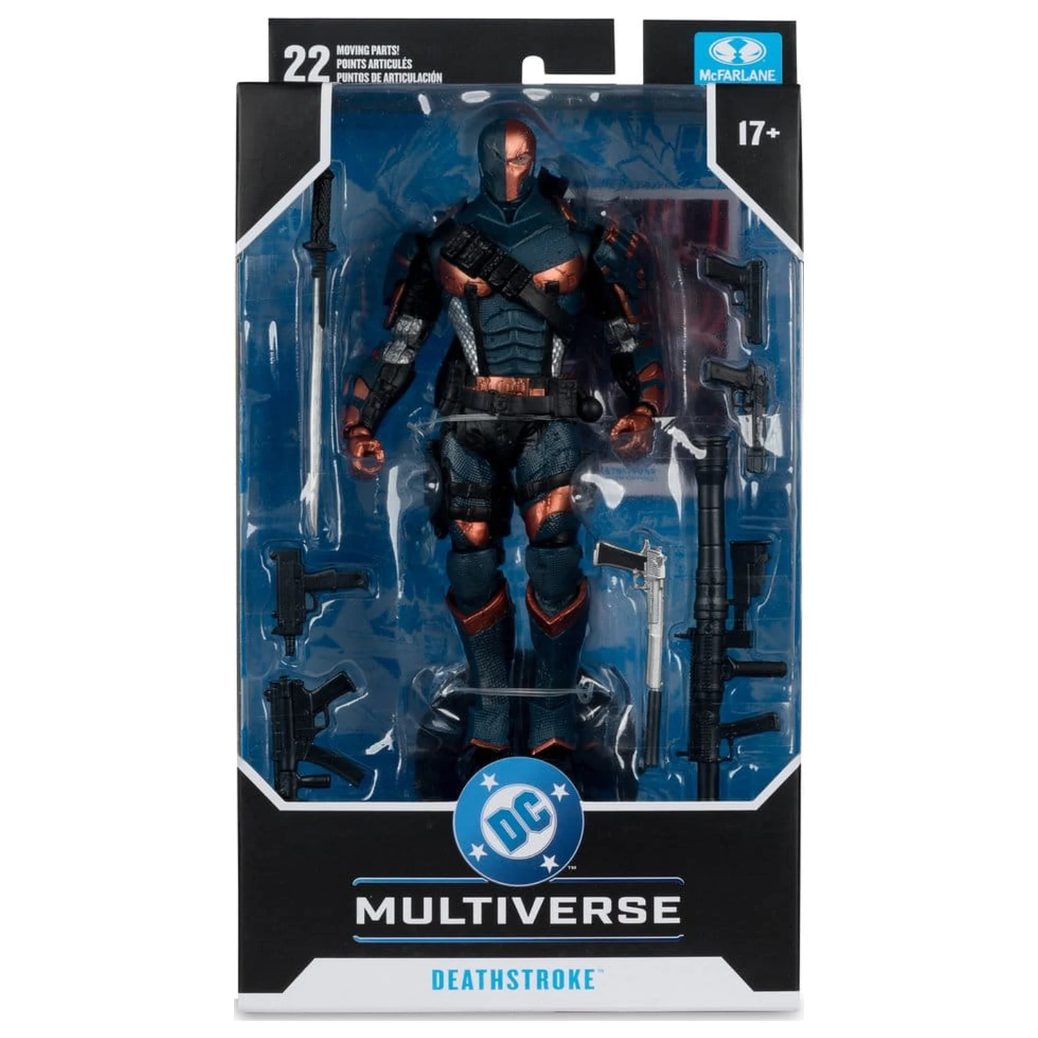 Arkham Origins DC Multiverse Action Figur Deathstroke 19 cm Produktfoto