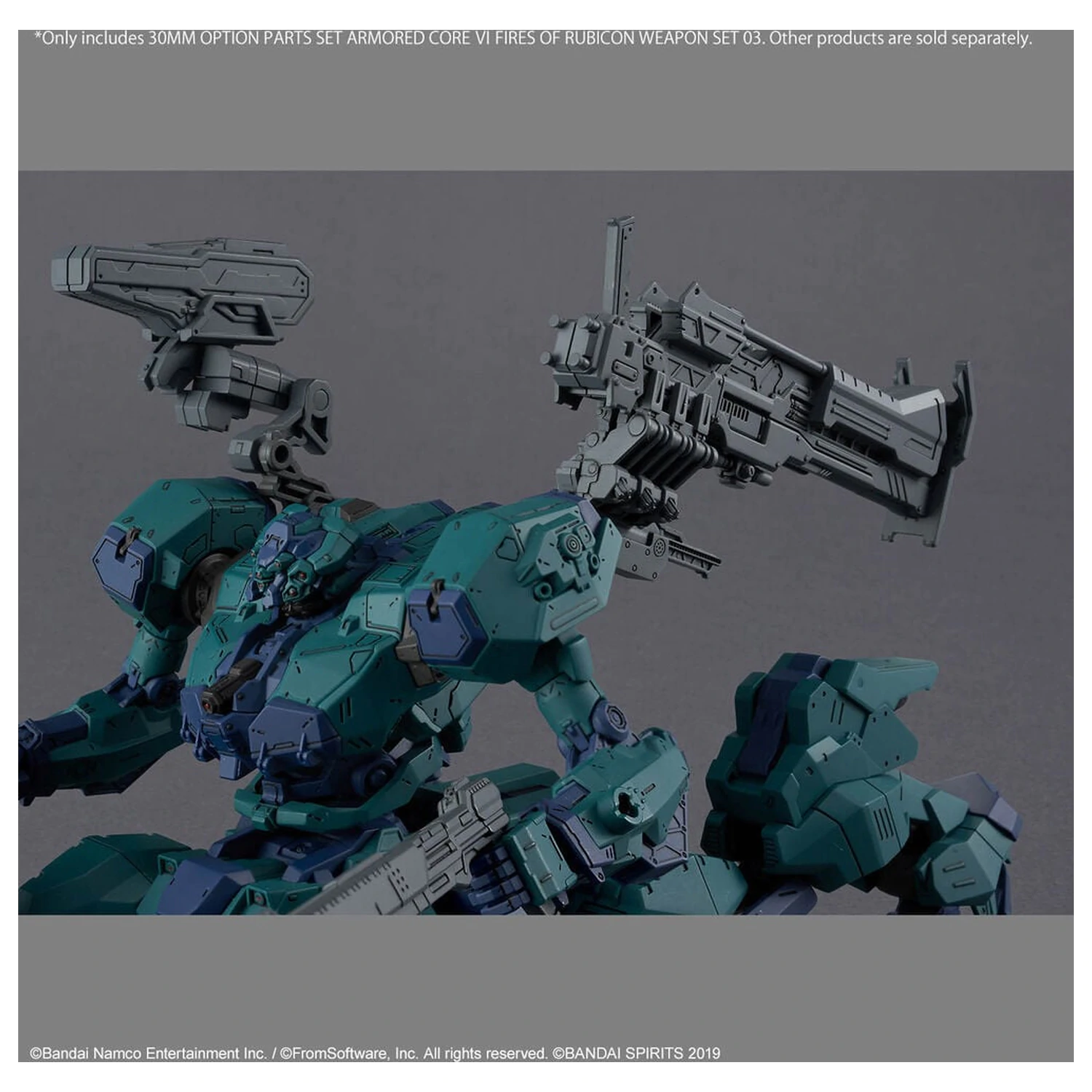 Armored Core VI Fires of Rubicon Waffe 03 Optionsteile Set Modell Bausatz 30 mm Produktfoto