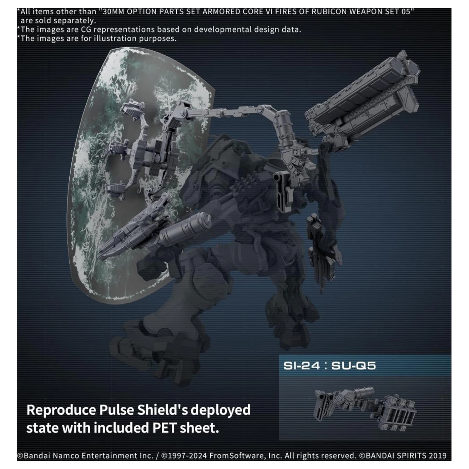 Armored Core VI Weapon Set 05 Modellbausatz Zubehör Produktfoto
