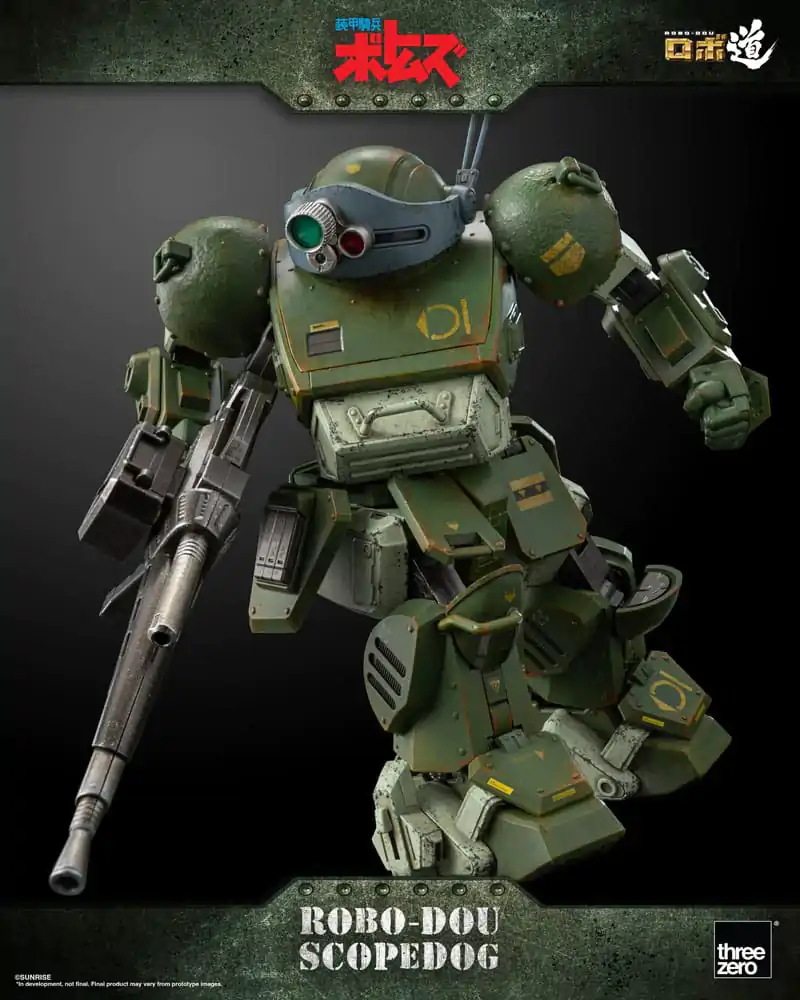 Armored Trooper Votoms Robo-Dou Actionfigur Scopedog 15 cm Produktfoto