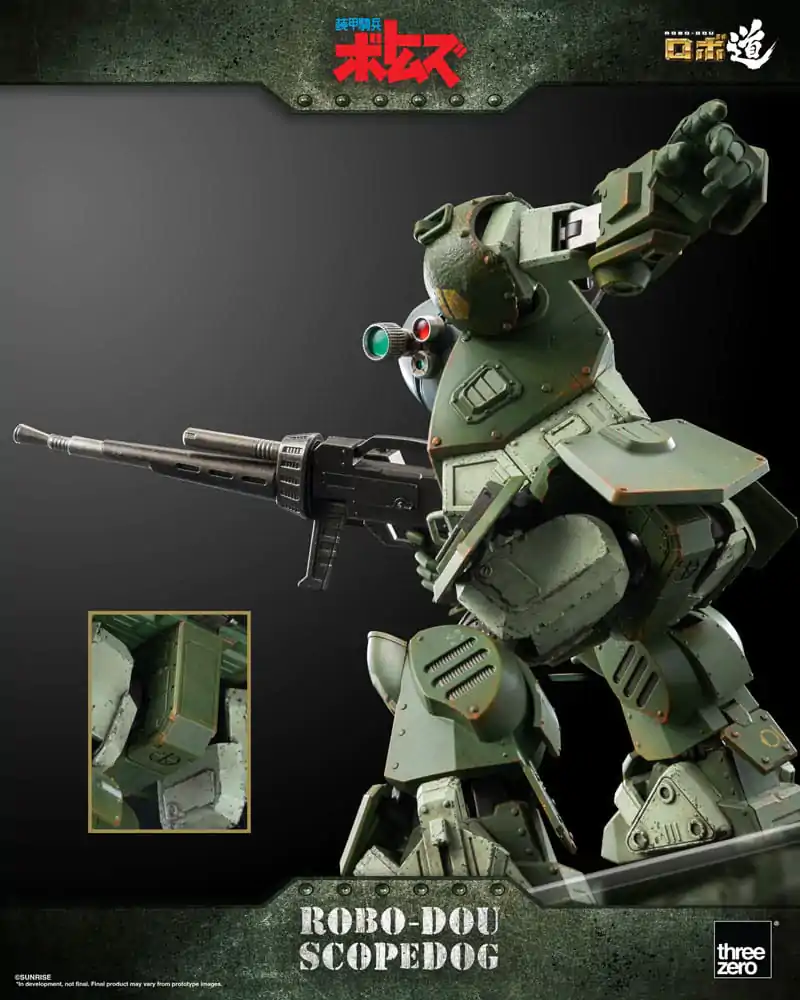 Armored Trooper Votoms Robo-Dou Actionfigur Scopedog 15 cm Produktfoto