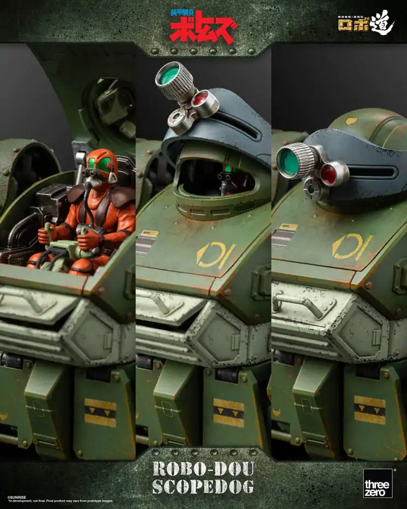 Armored Trooper Votoms Robo-Dou Actionfigur Scopedog 15 cm Produktfoto