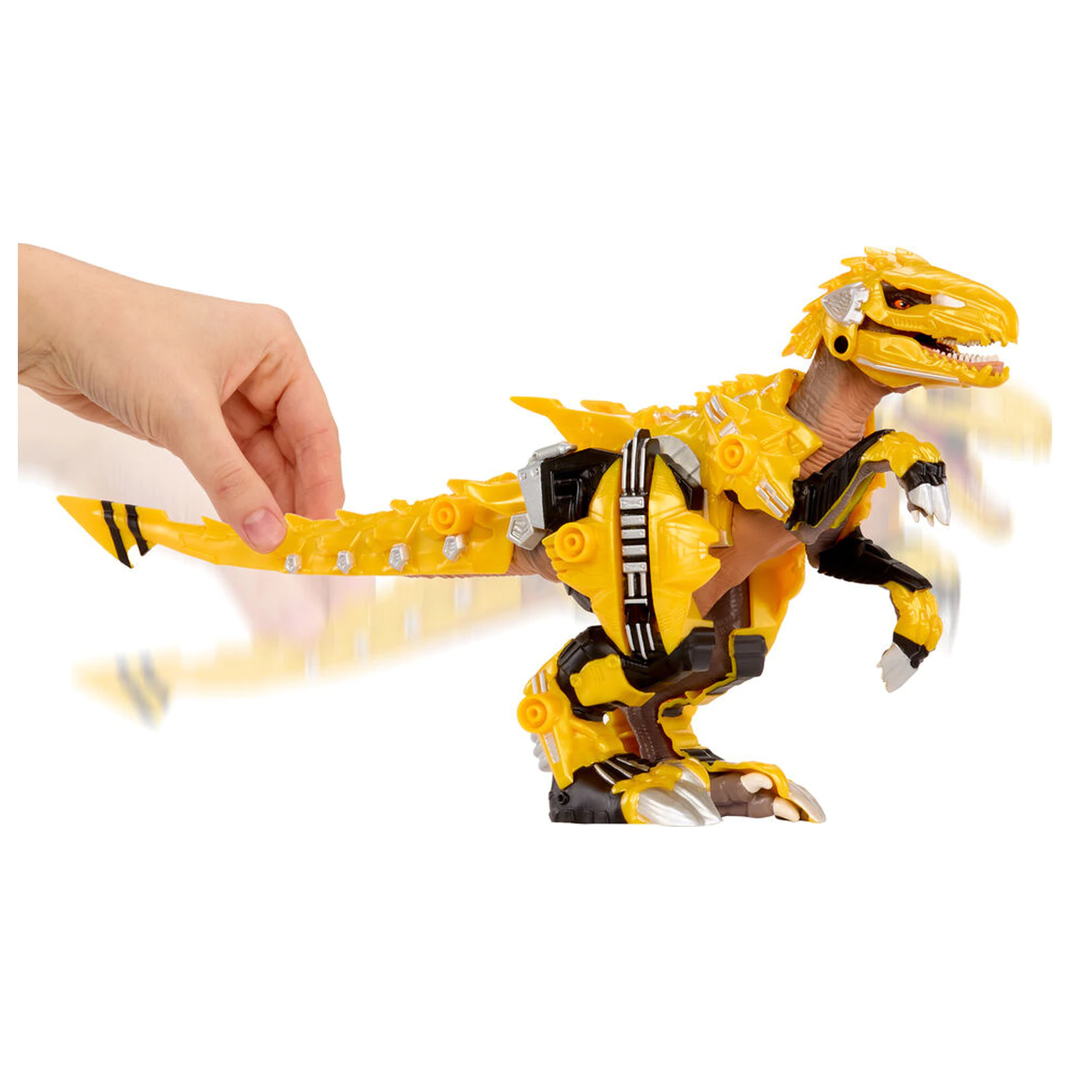 Armorsaurs Dinosaur Yellow Raptor Blaze Figur Produktfoto