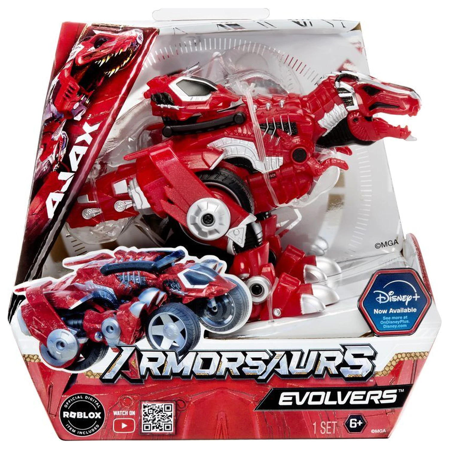 Armorsaurs Evolver T-Rex Ajax Figur Produktfoto