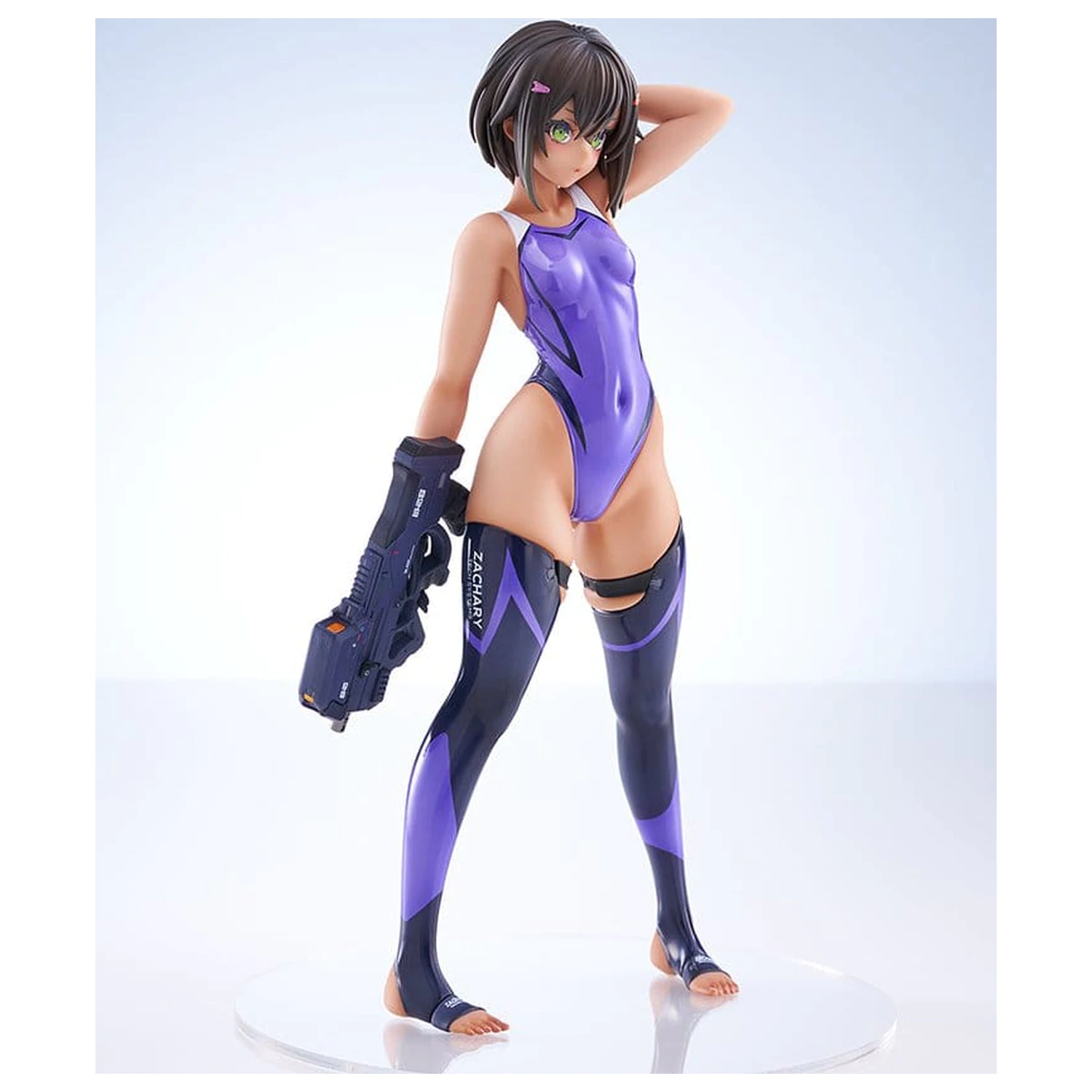 Arms Note PVC Figur 1/7 Buchou-chan of the Swimming Club Purple Swimsuit Ver. 22 cm Produktfoto