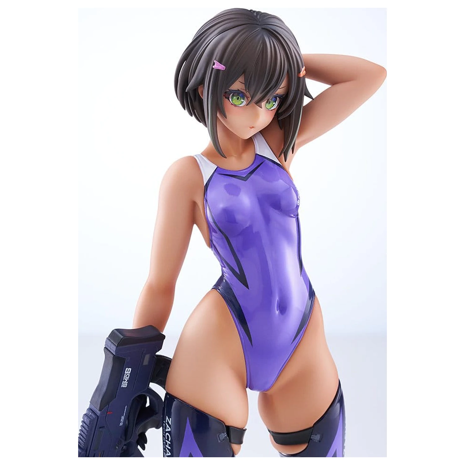Arms Note PVC Figur 1/7 Buchou-chan of the Swimming Club Purple Swimsuit Ver. 22 cm Produktfoto