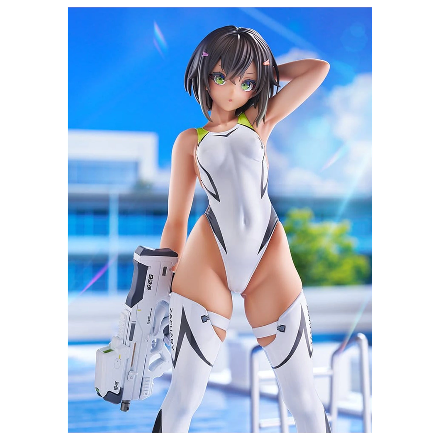 Arms Note PVC Figur 1/7 Buchou-chan of the Swimming Club White Swimsuit Ver. 22 cm Produktfoto