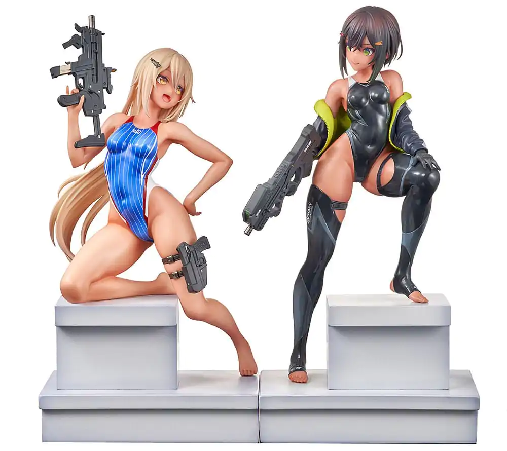 Arms Note Statuen 1/7 Swim Team Bucho-chan and Kohai-chan 22 cm termékfotó