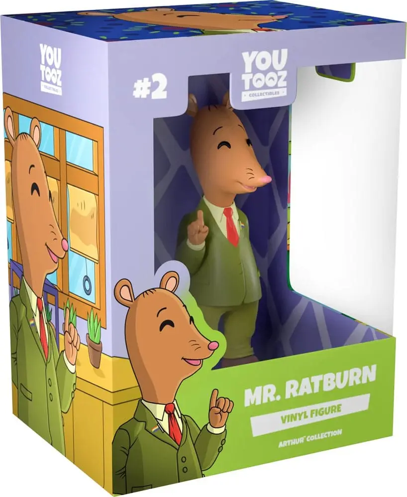 Erdferkel Arthur und seine Freunde Vinyl Figur Mr. Ratburn 12 cm Produktfoto