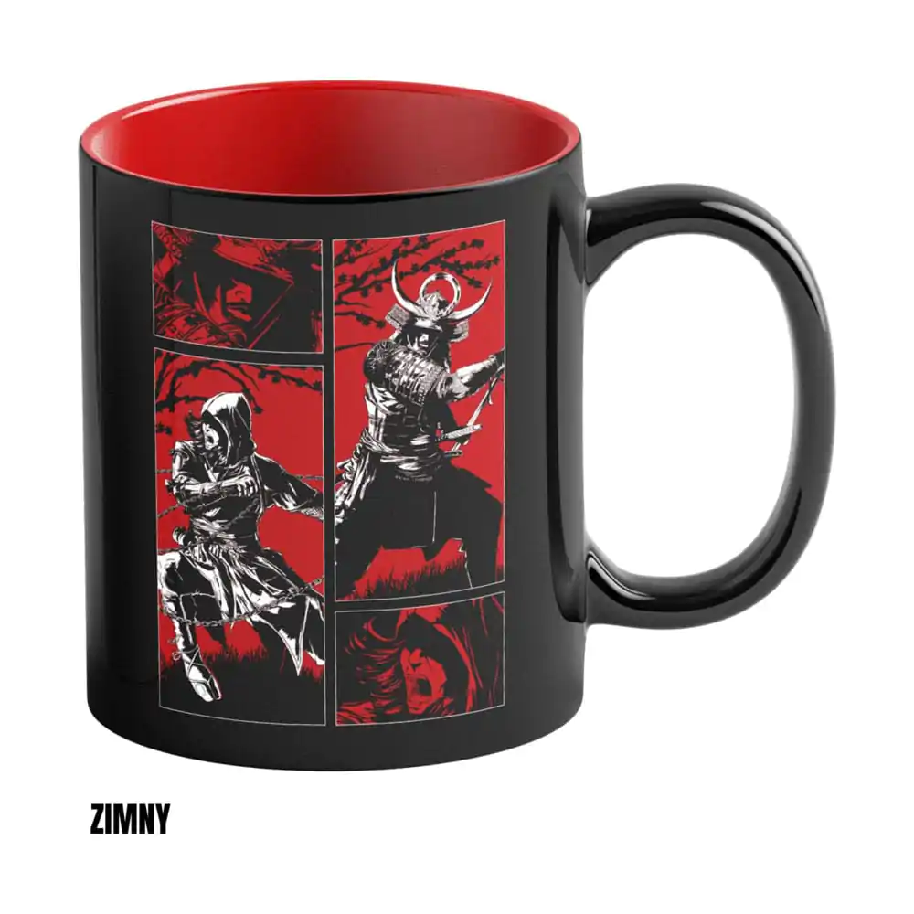 Assassin's Creed Shadows Heat Change Tasse Naoe & Yasuke Artwork 450 ml Produktfoto