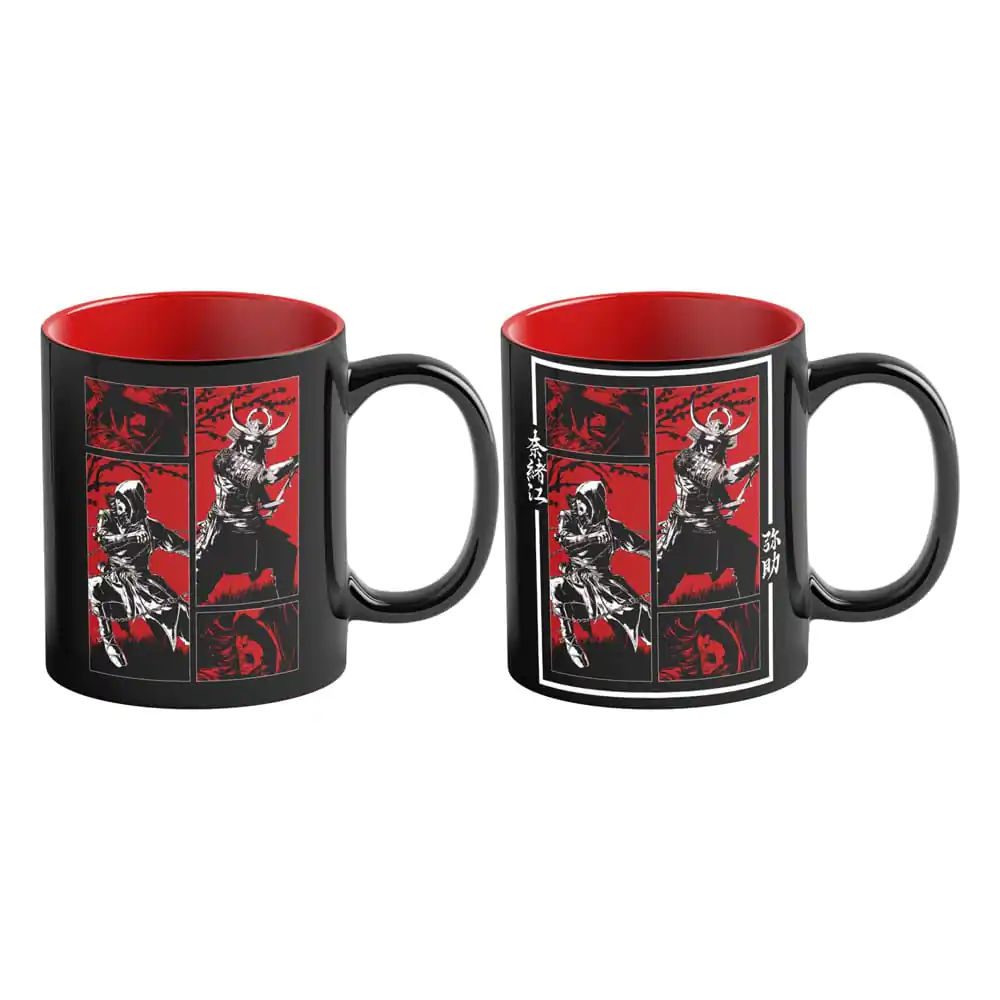 Assassin's Creed Shadows Heat Change Tasse Naoe & Yasuke Artwork 450 ml Produktfoto