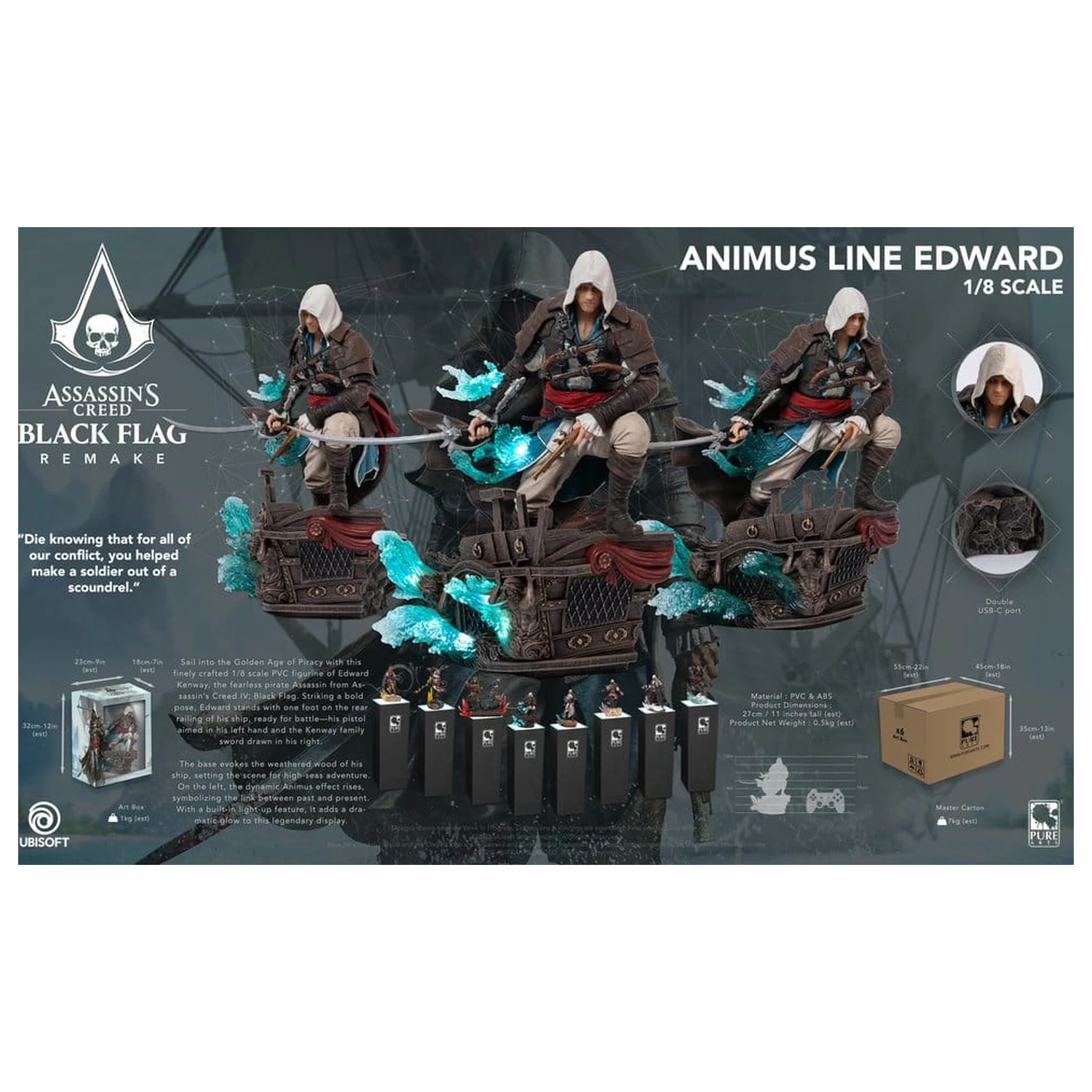 Assassin´s Creed Statue Animus Edward Produktfoto