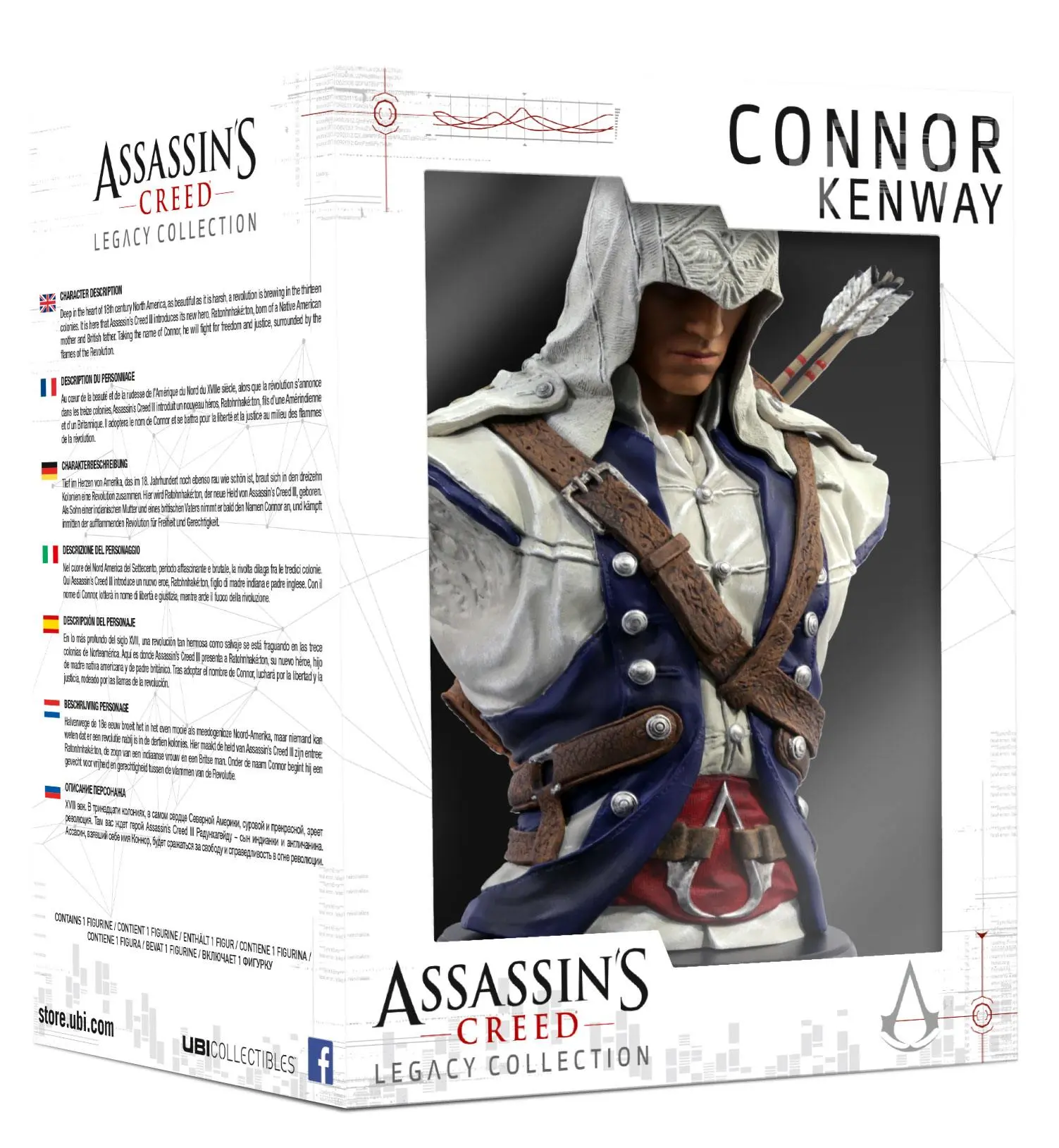Assassin's Creed Legacy Collection Büste Connor 19 cm Produktfoto