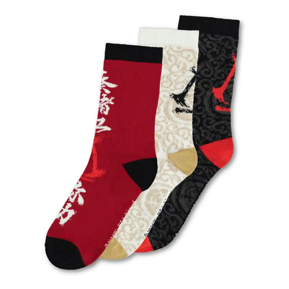 Assassin´s Creed Shadows Socken 3er-Pack Crew 35-38 Produktfoto