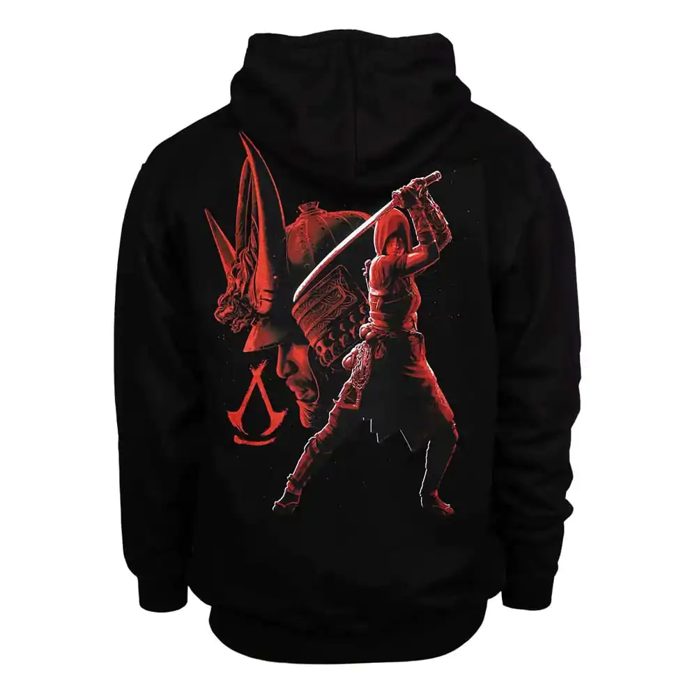 Assassin´s Creed Shadows Kapuzenpullover mit Reißverschluß Red &amp; Black Produktfoto