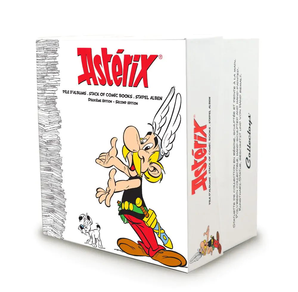 Asterix Collectoys Statue Asterix mit Bücherstapel 2nd Edition 23 cm termékfotó