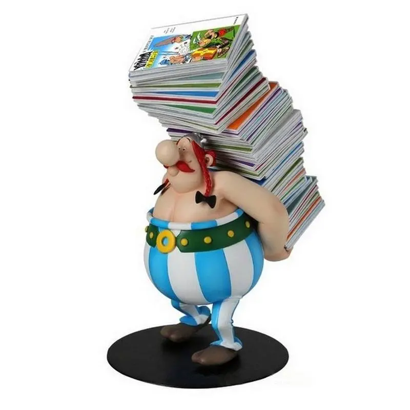 Asterix Collectoys Statue Obelix trägt Bücherstapel 21 cm termékfotó