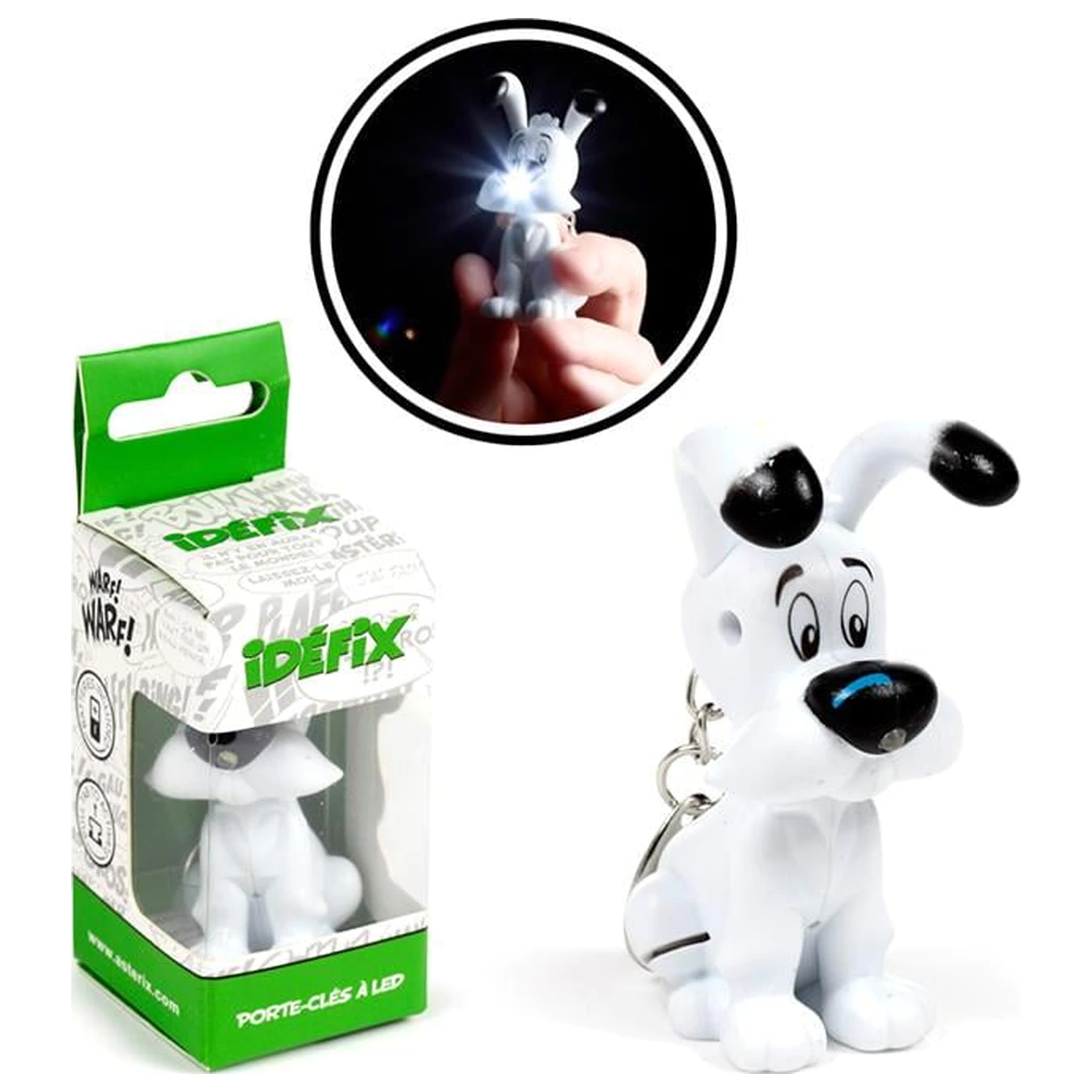 Asterix Dogmatix 3D Licht Schlüsselanhänger Produktfoto