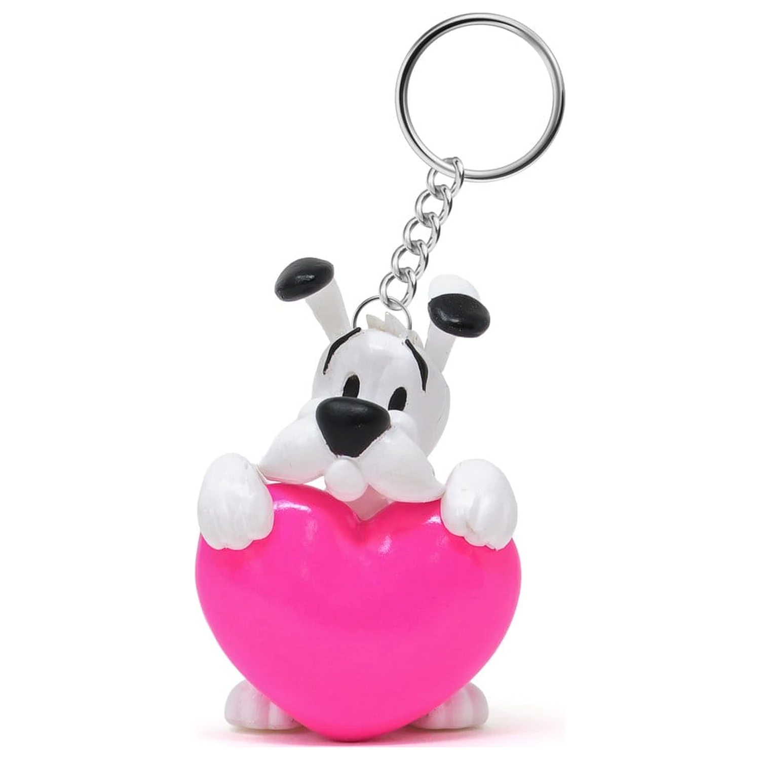 Asterix Schlüsselanhänger Dogmatix Pink Heart Produktfoto