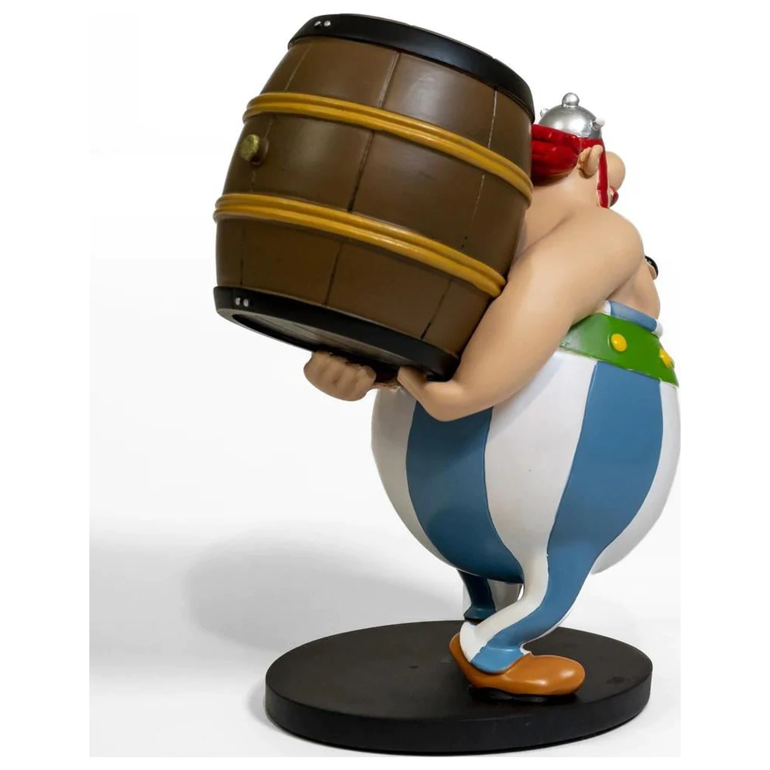 Asterix & Obelix Obélix lädt ein Fass Statue 25cm Produktfoto