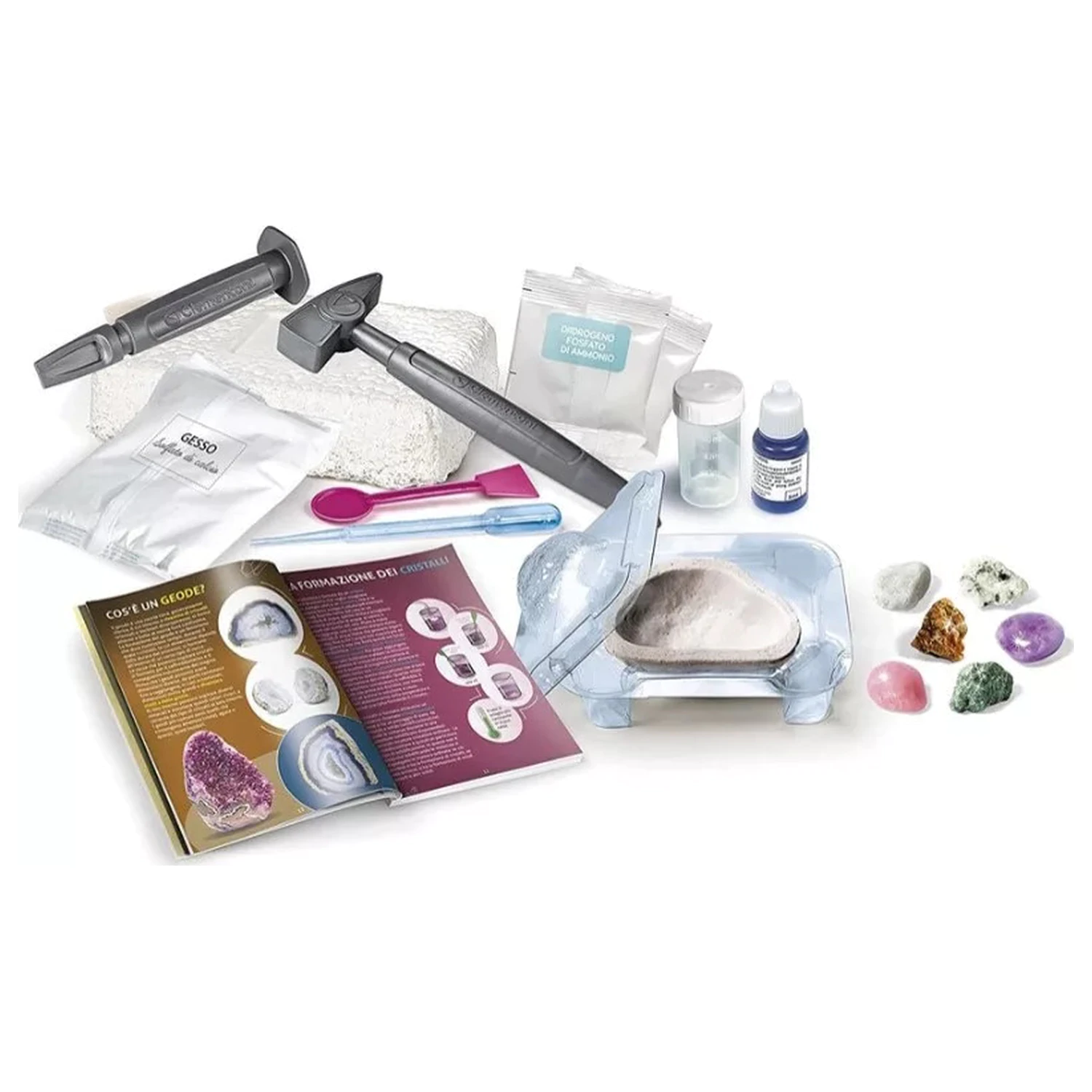 Minerale und Geoden Wissenschaft Lernset Produktfoto