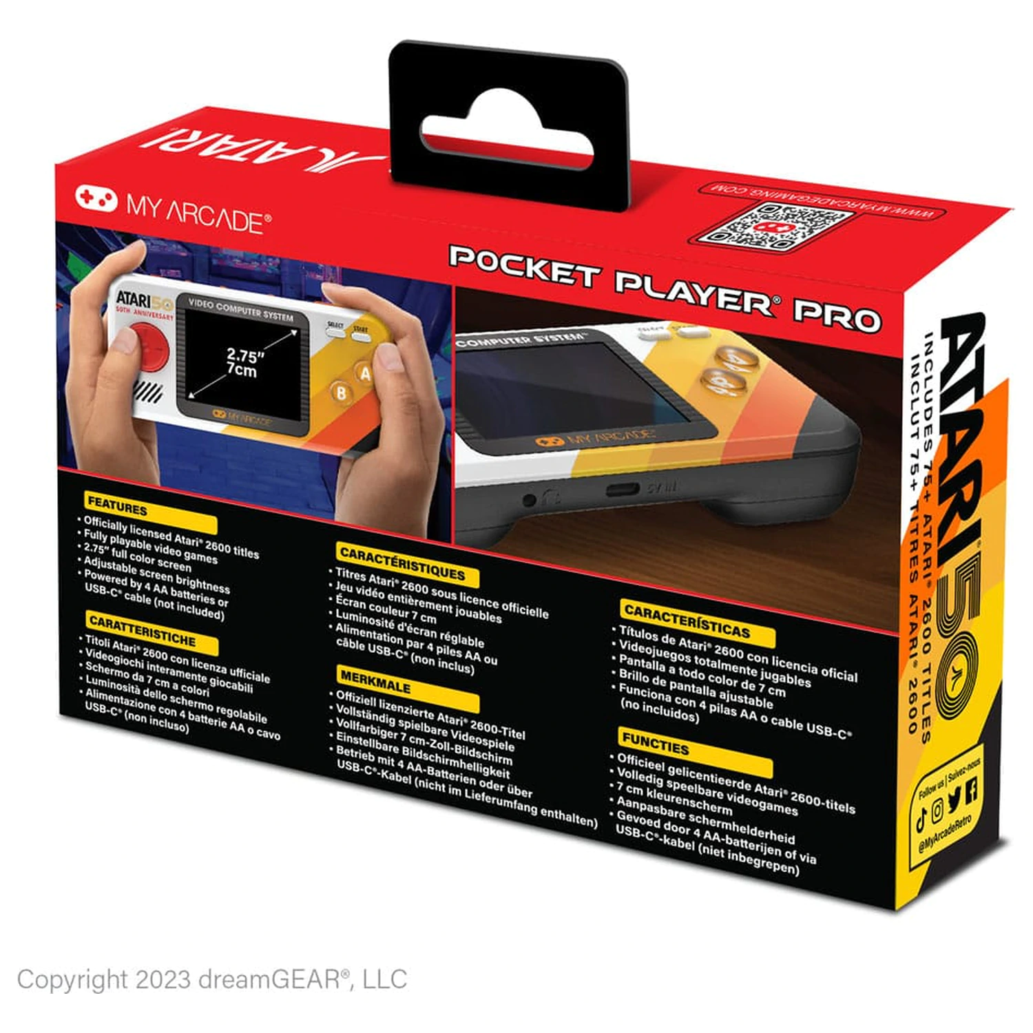 Atari Tragbares Gaming System Pocket Player Pro Produktfoto