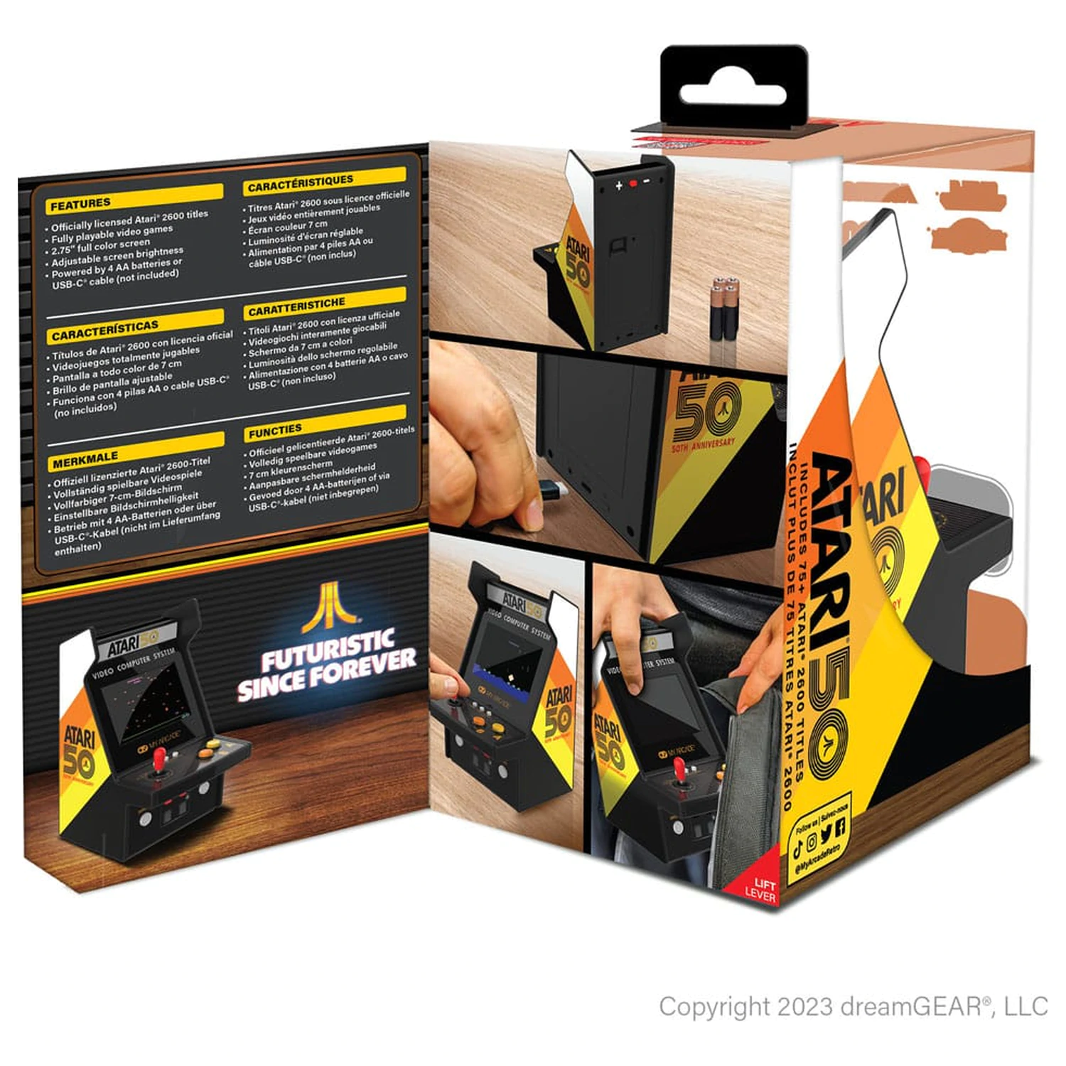Atari Portable Retro Arcade Micro Player Pro Produktfoto