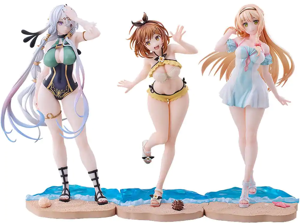 Atelier Ryza: Ever Darkness & the Secret Hideout PVC Statuen 3er-Pack 1/7 Ryza, Klaudia, Lila: Swimsuit Ver. Produktfoto