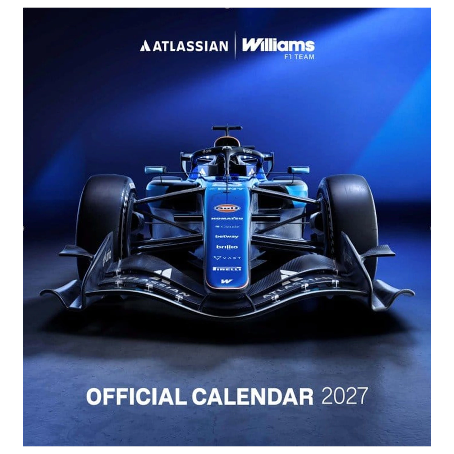 Atlassian Williams F1 Team Offizieller Kalender 2027 30 x 30 cm Produktfoto