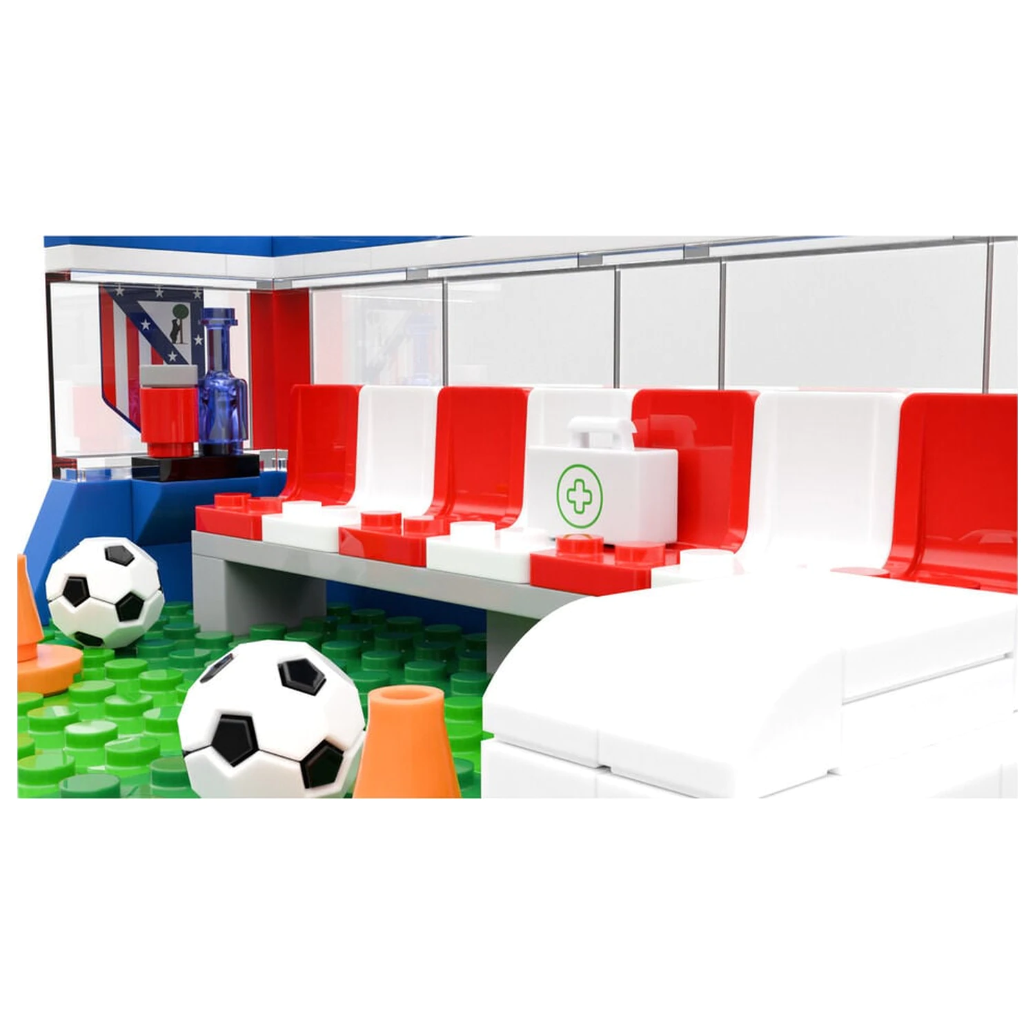 Atletico de Madrid Bank-Set mit Figuren, 184 Teile Produktfoto