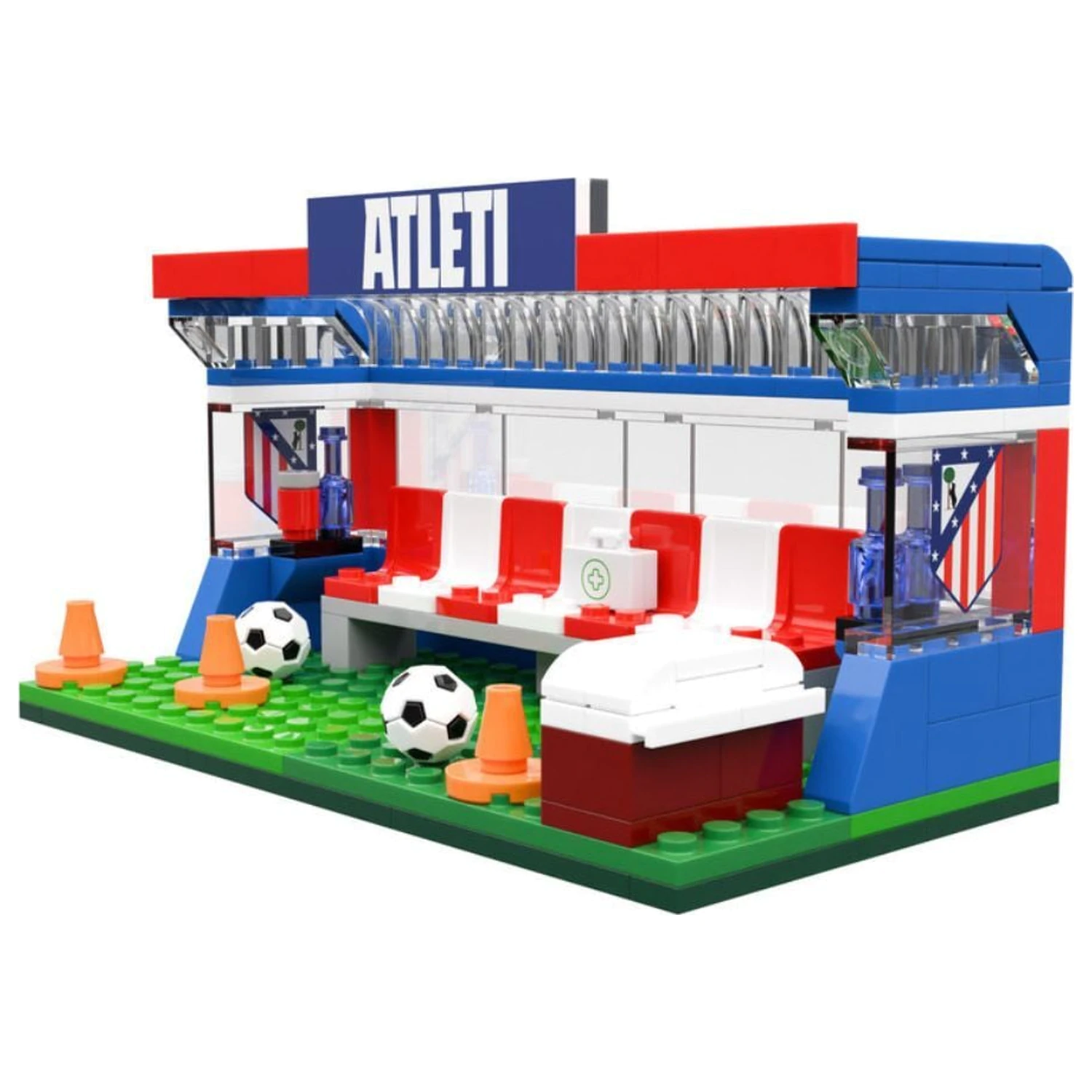 Atletico de Madrid Bus Set mit Figuren 488 Teile Produktfoto