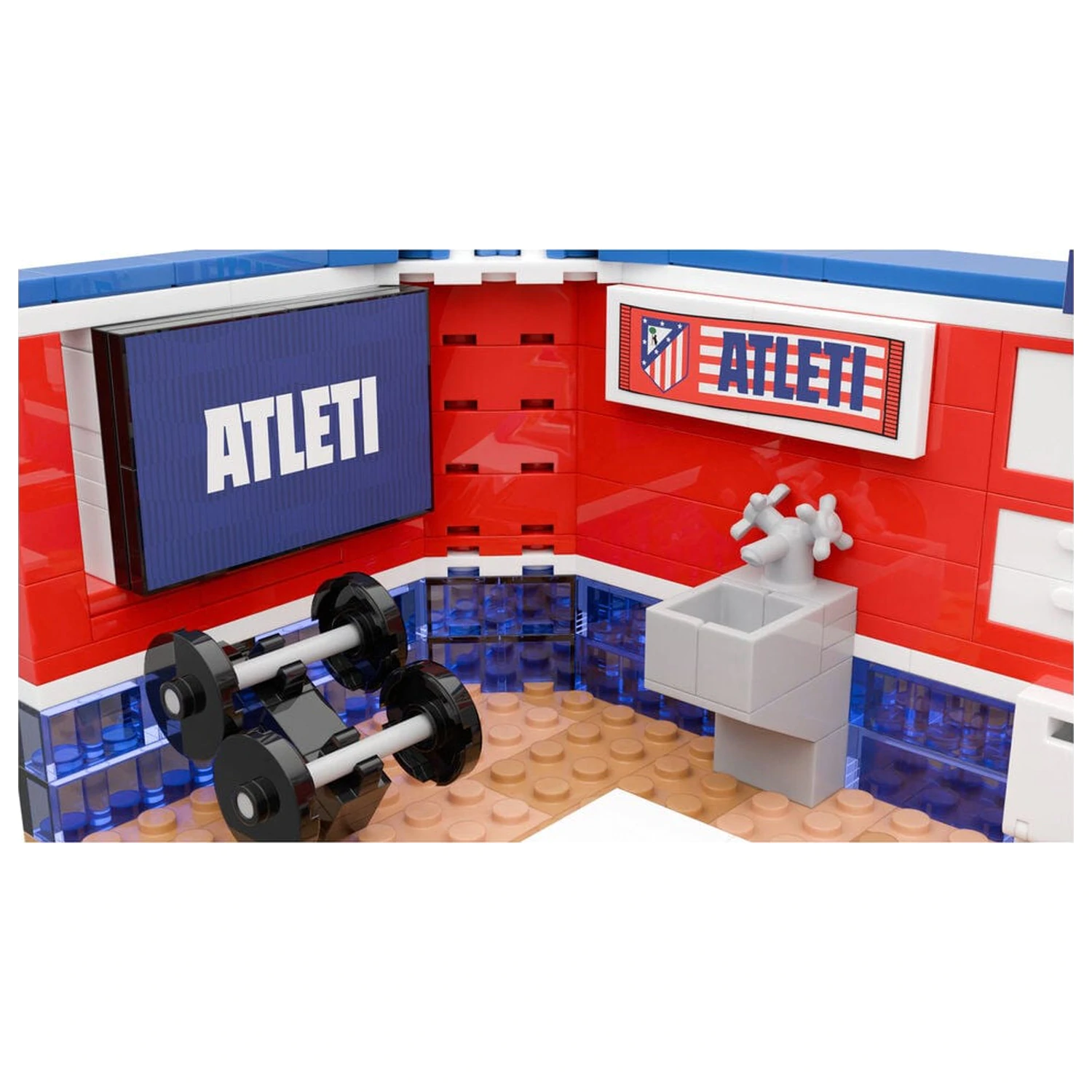 Atletico de Madrid Umkleideraum-Set mit Figur 439 Teile Produktfoto