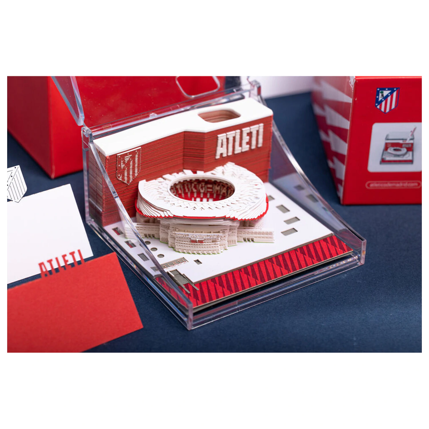 Atletico de Madrid Metropolitano 3D Notizbuch Produktfoto