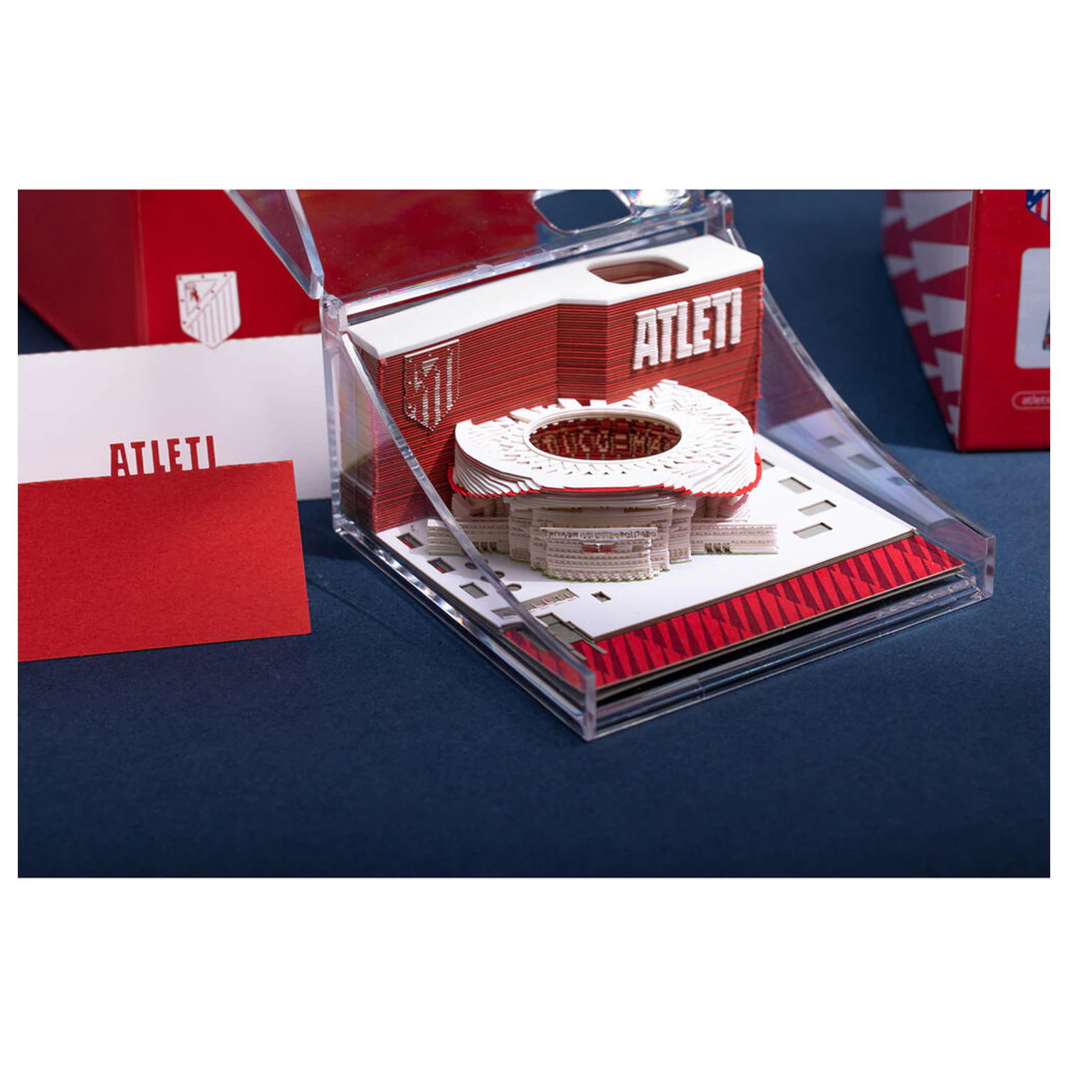 Atletico de Madrid Metropolitano 3D Notizbuch Produktfoto