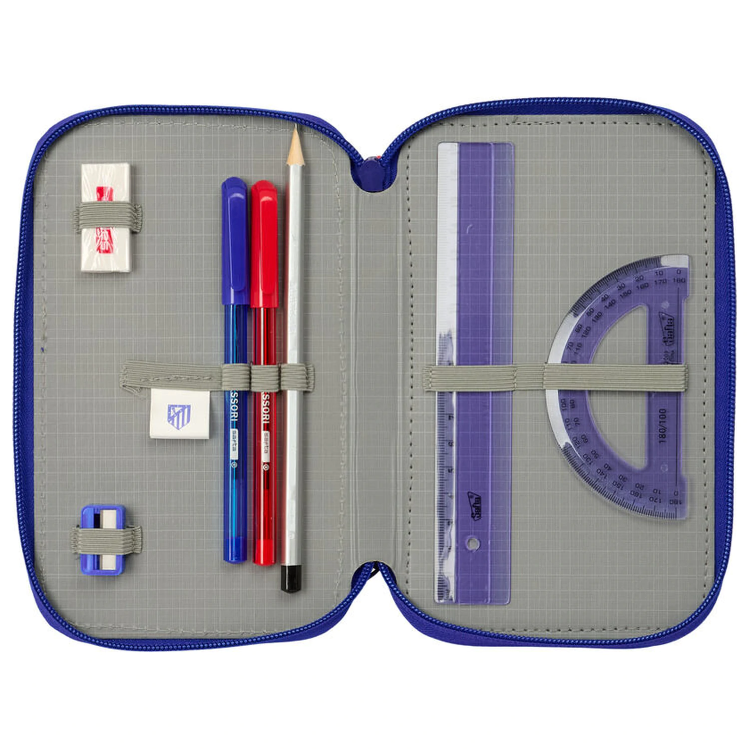 Atletico de Madrid dreifach Federmäppchen 37-teilig Produktfoto