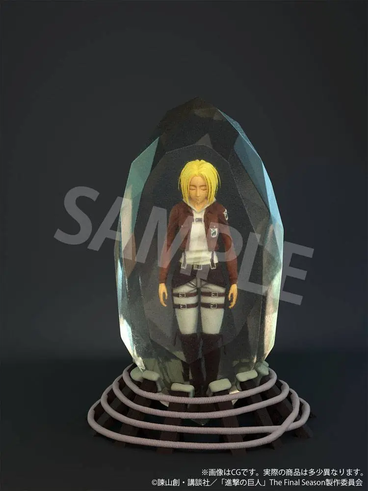 Attack on Titan 3D Crystal Statue Annie Leonhart 10 cm Produktfoto