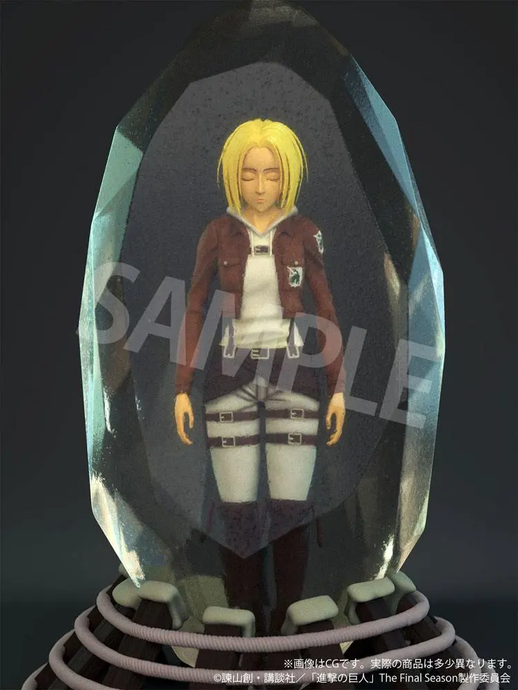 Attack on Titan 3D Crystal Statue Annie Leonhart 10 cm Produktfoto