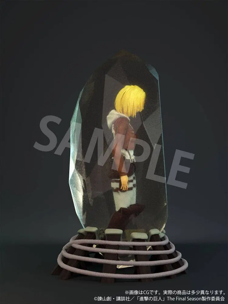 Attack on Titan 3D Crystal Statue Annie Leonhart 10 cm Produktfoto