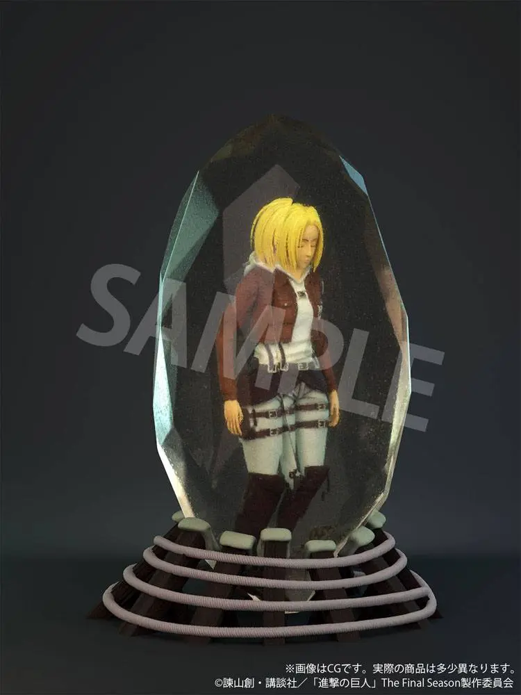 Attack on Titan 3D Crystal Statue Annie Leonhart 10 cm Produktfoto