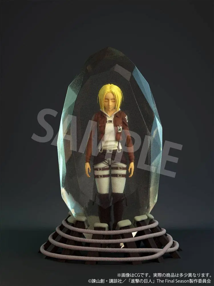 Attack on Titan 3D Crystal Statue Annie Leonhart 10 cm Produktfoto