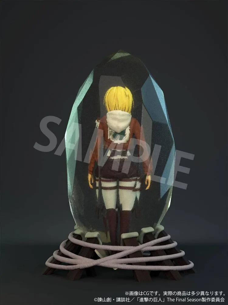 Attack on Titan 3D Crystal Statue Annie Leonhart 10 cm Produktfoto