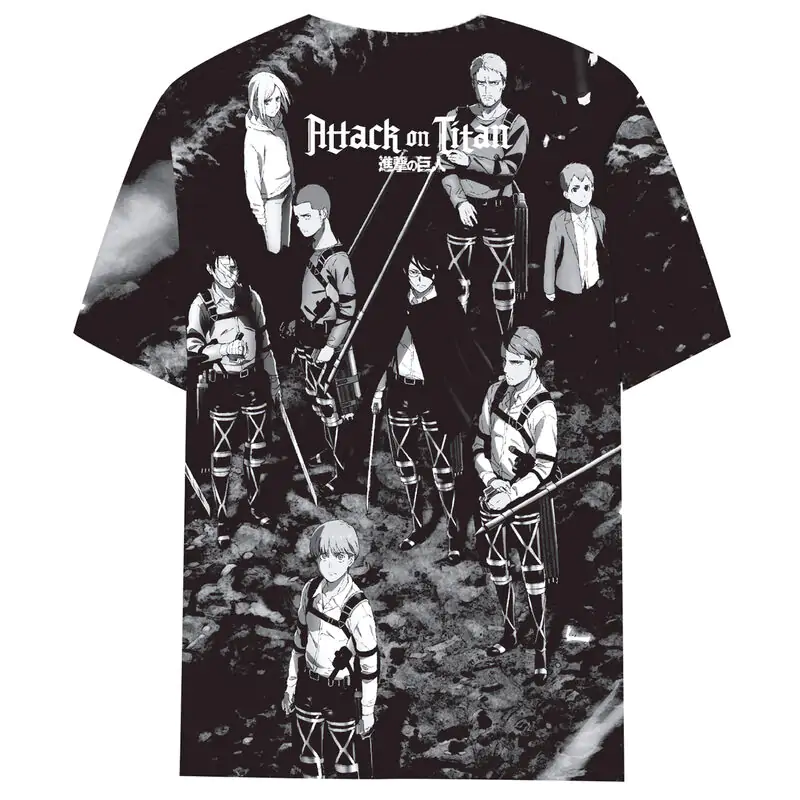 Attack on Titan All Over Group Shot T-shirt Produktfoto