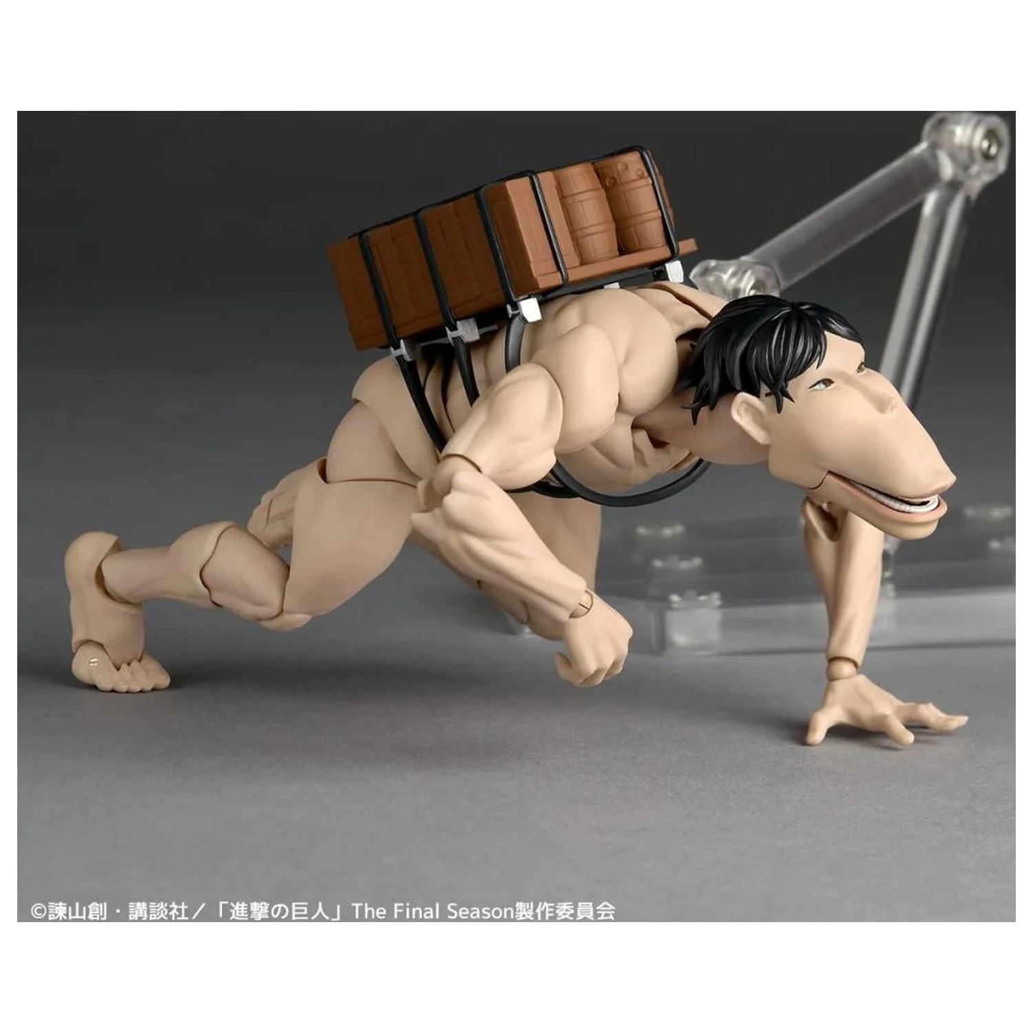 Attack on Titan Cart Titan Figur Revoltech A.Y. 13 cm Produktfoto