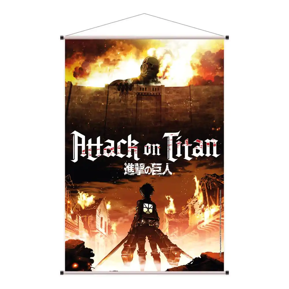 Attack on Titan Wandrolle Colossal Titan 60 x 90 cm Produktfoto